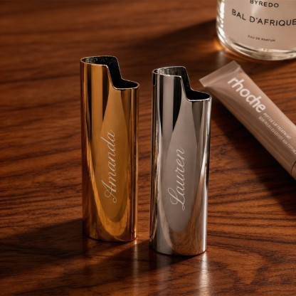 Personalized BIC Lighter Case, Custom Engraved Lighter Holder, Monogram Bridesmaid Gift, Bridesmaid Proposal Gift, Personalized Gift for Her