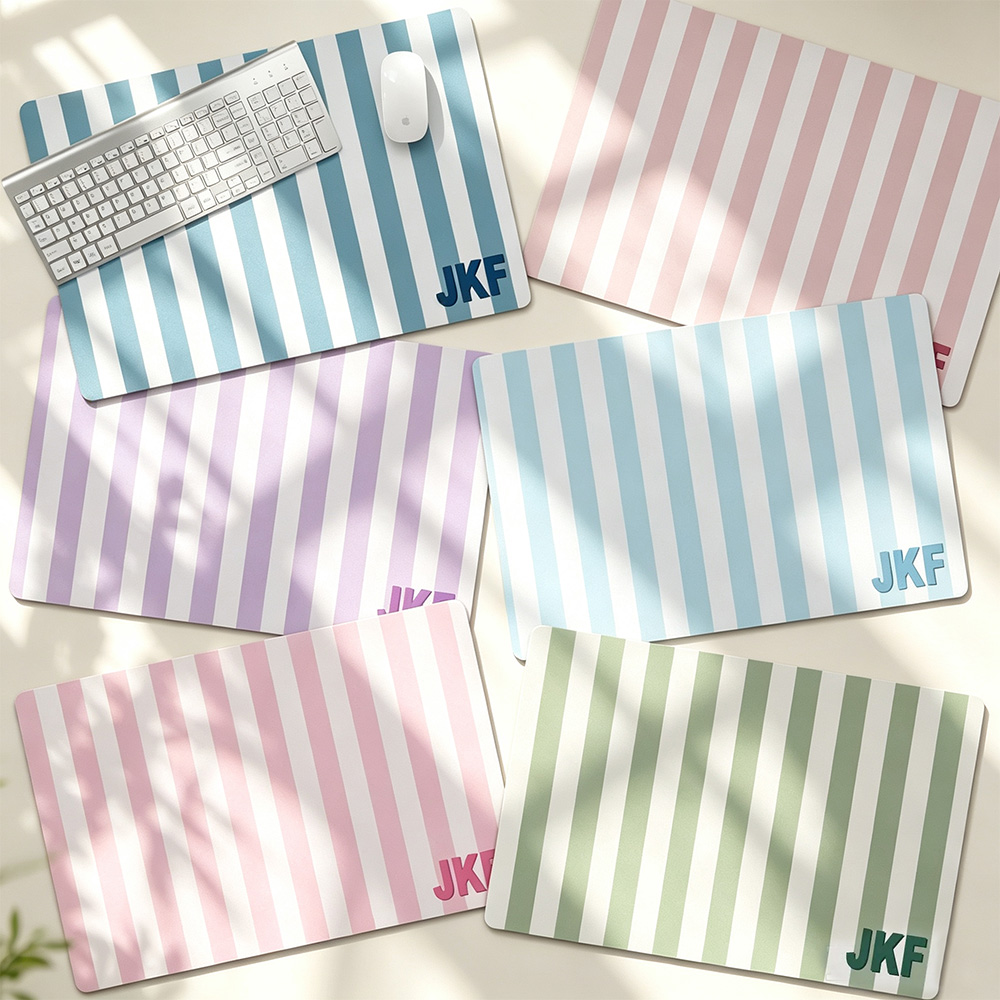 Personalized Desk Pad with Monogram, Custom Large Mouse Pad, Non-Slip Desk Mat, Office & Teacher Gift