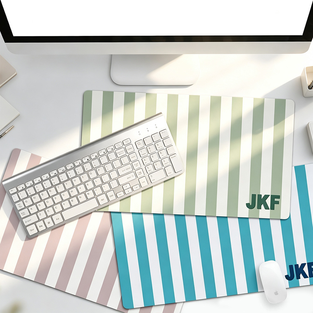 Personalized Desk Pad with Monogram, Custom Large Mouse Pad, Non-Slip Desk Mat, Office & Teacher Gift