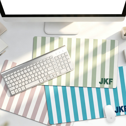 Personalized Desk Pad with Monogram, Custom Large Mouse Pad, Non-Slip Desk Mat, Office & Teacher Gift