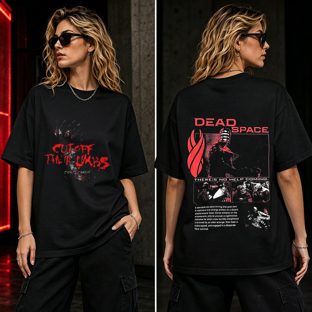 Dead Space “Cut Off The Limbs” Horror Gaming T-Shirt – Survival Sci-Fi Graphic Tee