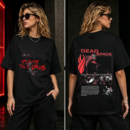 Dead Space “Cut Off The Limbs” Horror Gaming T-Shirt – Survival Sci-Fi Graphic Tee