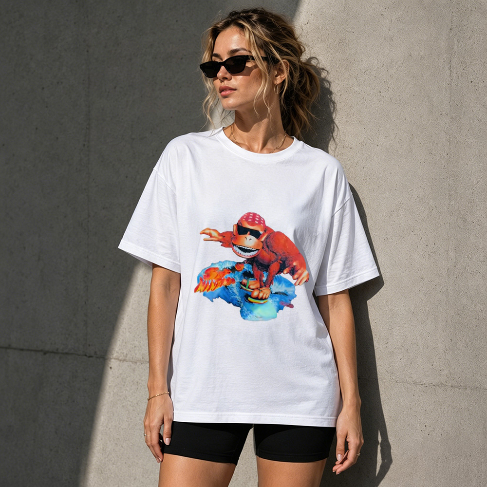 Donkey Kong Retro Surf Graphic T-Shirt – Classic Arcade Gamer Tee
