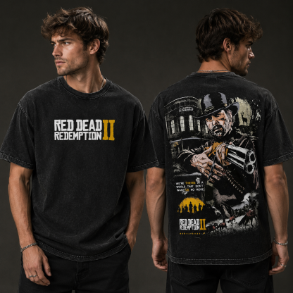 Red Dead Redemption 2 Inspired Unisex Graphic Tee – Western Cowboy Game T-Shirt