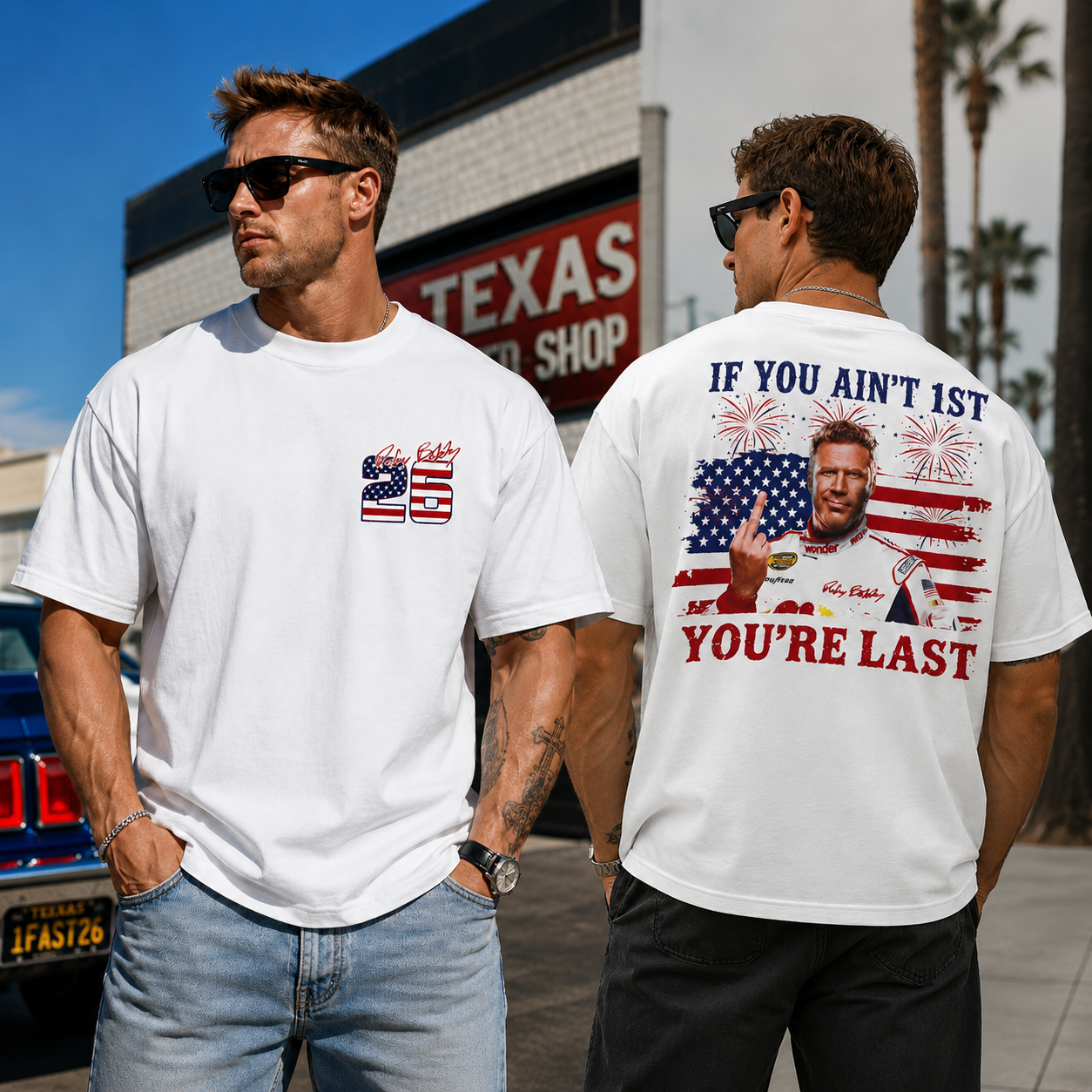 If You Ain’t 1st, You’re Last Racing Graphic Tee – Retro American Streetwear T-Shirt