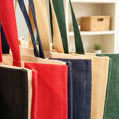 Personalized Jute Tote Bag, Custom Name Floral Canvas Shopping Bag, Large Reusable Eco Friendly Tote, Personalized Gift for Women