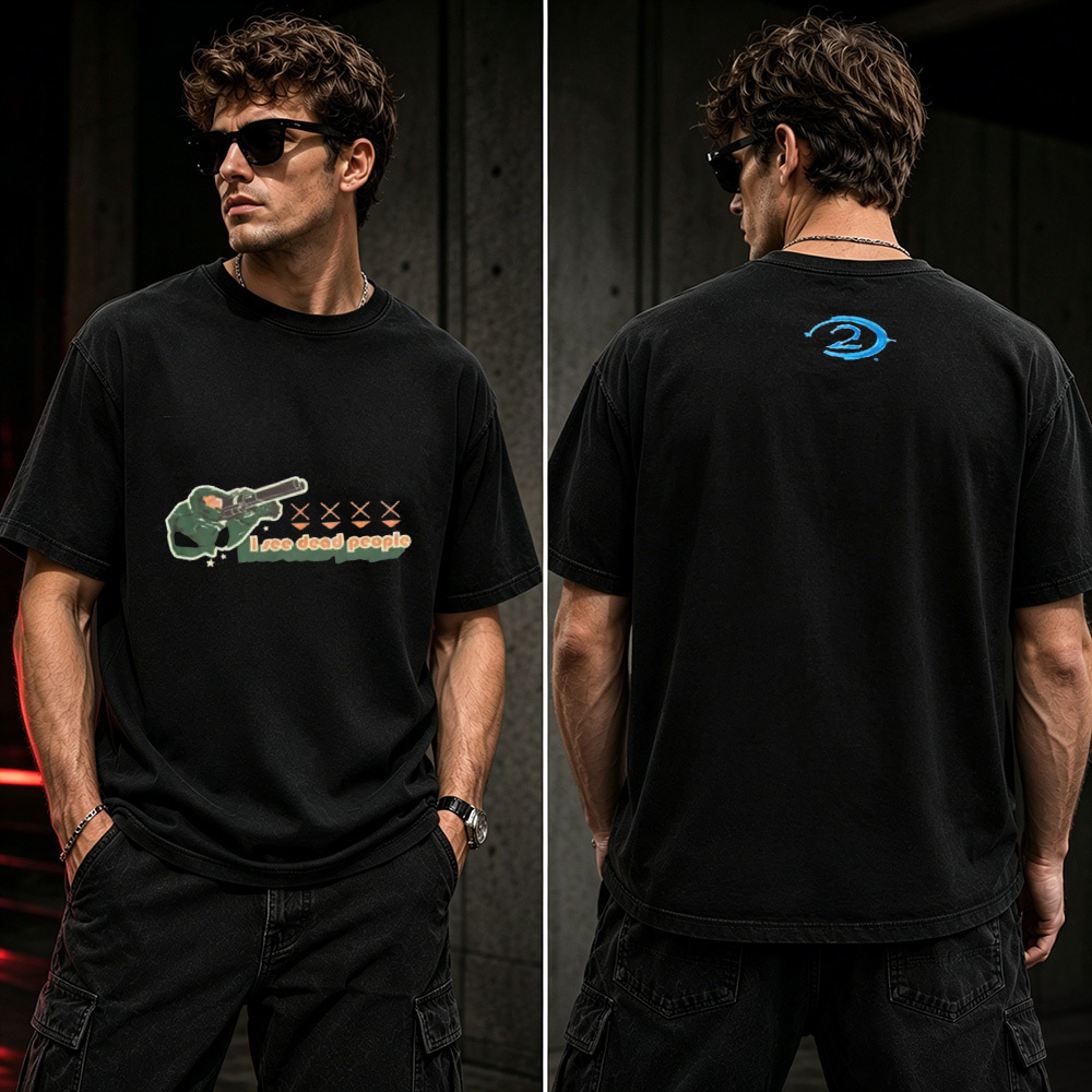 I See Dead People Retro Gaming T-Shirt – Classic FPS Inspired Graphic Tee