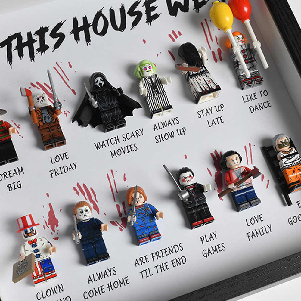 Personalized Horror Movie Shadow Box Frame – Custom Halloween Scary Gift for Horror Fans
