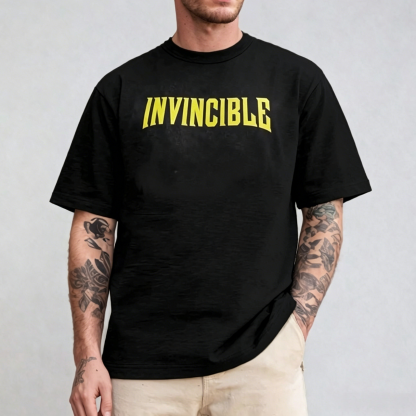 Bold Fighter Graphic Streetwear T-Shirt – Anime-Inspired Character Print Oversized Tee 
