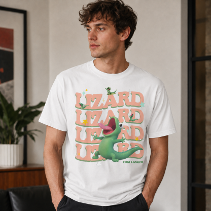Cute Green Character Graphic T-Shirt Soft Cotton Relaxed Fit Casual Tee