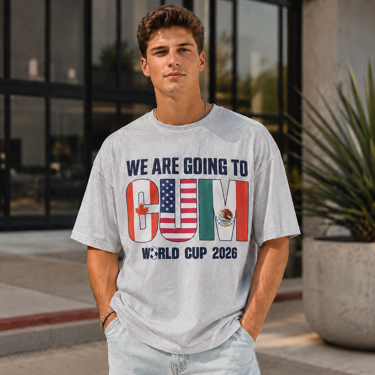 “WE ARE GOING TO CUM – World Cup 2026” International Football Fan Graphic T-Shirt – Soccer Supporter Streetwear Tee