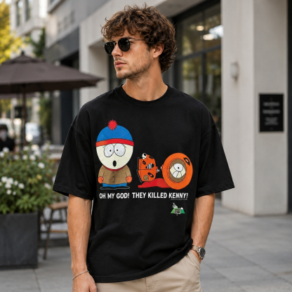 Funny Cartoon Kids Reaction Parody Quote Graphic T-Shirt Casual Streetwear Tee