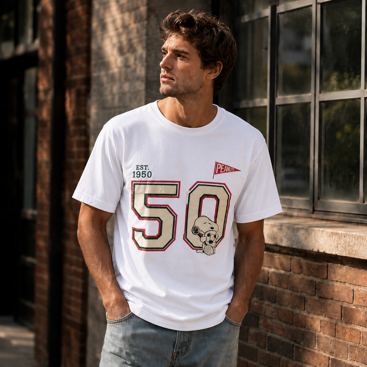 Mexico Vintage “50” Sports Football Graphic Athletic T-Shirt