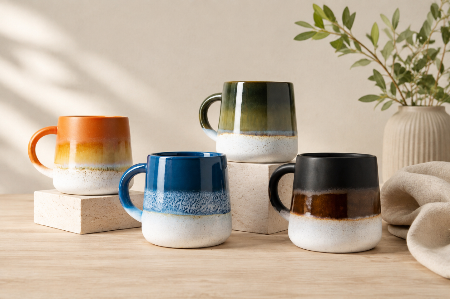 Personalized Ceramic Mug, Custom Engraved Coffee Cup, Minimalist Name Mug, Handmade Tea Mug, Birthday Gift, Wedding Gift for Her & Him