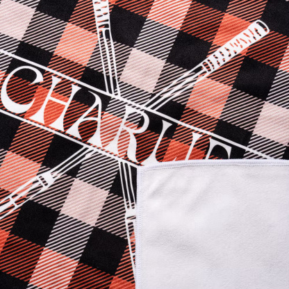 Personalized Plaid Golf Cart Seat Cover with Golf Club Wreath, Custom Name & Initial Golf Cart Accessory, Gift for Golfers