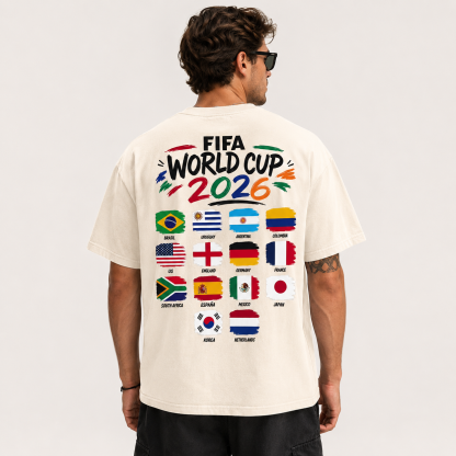 2026 World Cup Legends Double-Sided Graphic T-Shirt