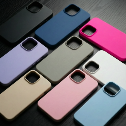 Custom Name Phone Case - Luxury Matte Black with 3D Gold Script | Personalized Silicone Cover for iPhone