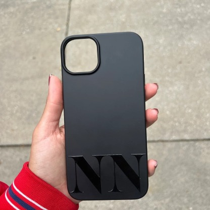 Custom Minimalist Initial Phone Case · Premium Shockproof Protection · Stylish & Modern