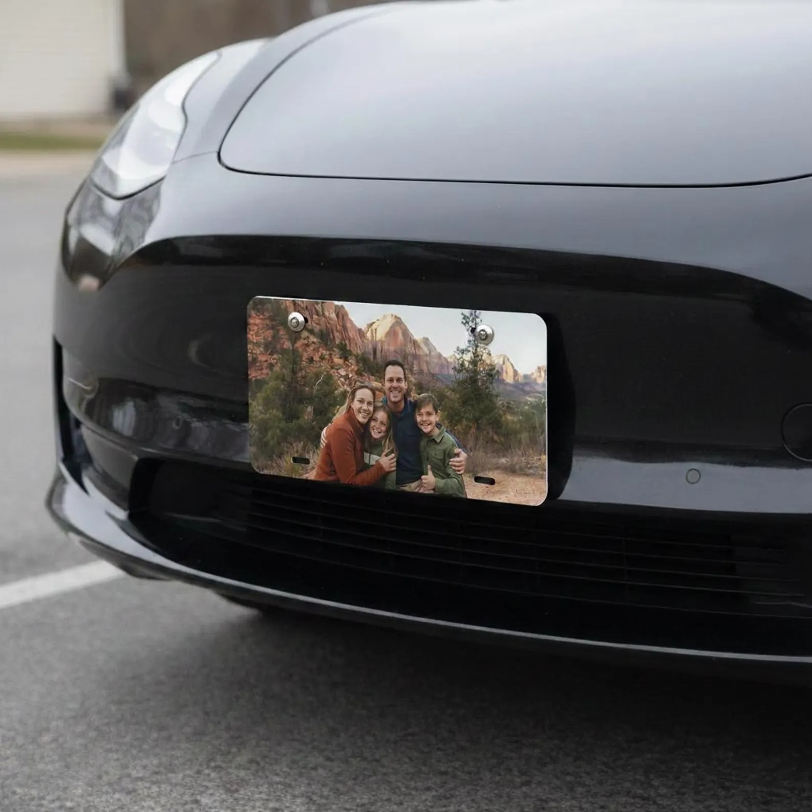 Custom Photo License Plate – Personalized Picture & Text Vanity Plate for Cars, Trucks & Motorcycles | Unique Gift with Your Photo or Logo