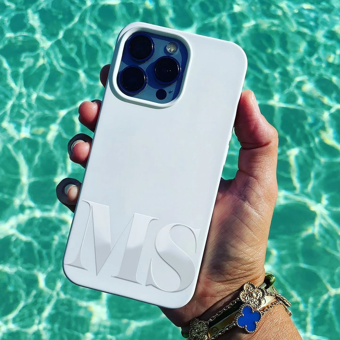 Custom Minimalist Initial Phone Case · Premium Shockproof Protection · Stylish & Modern
