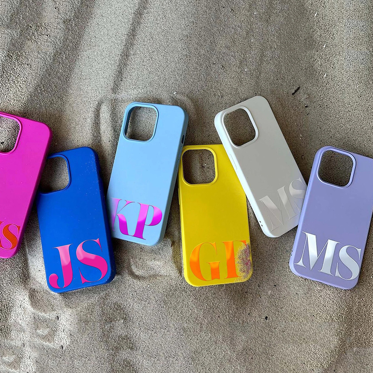 Custom Minimalist Initial Phone Case · Premium Shockproof Protection · Stylish & Modern