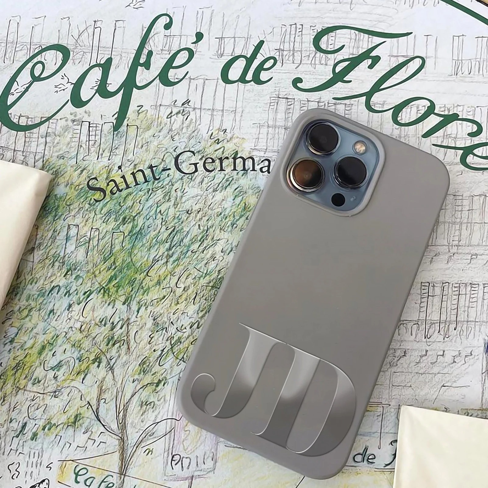 Custom Minimalist Initial Phone Case · Premium Shockproof Protection · Stylish & Modern