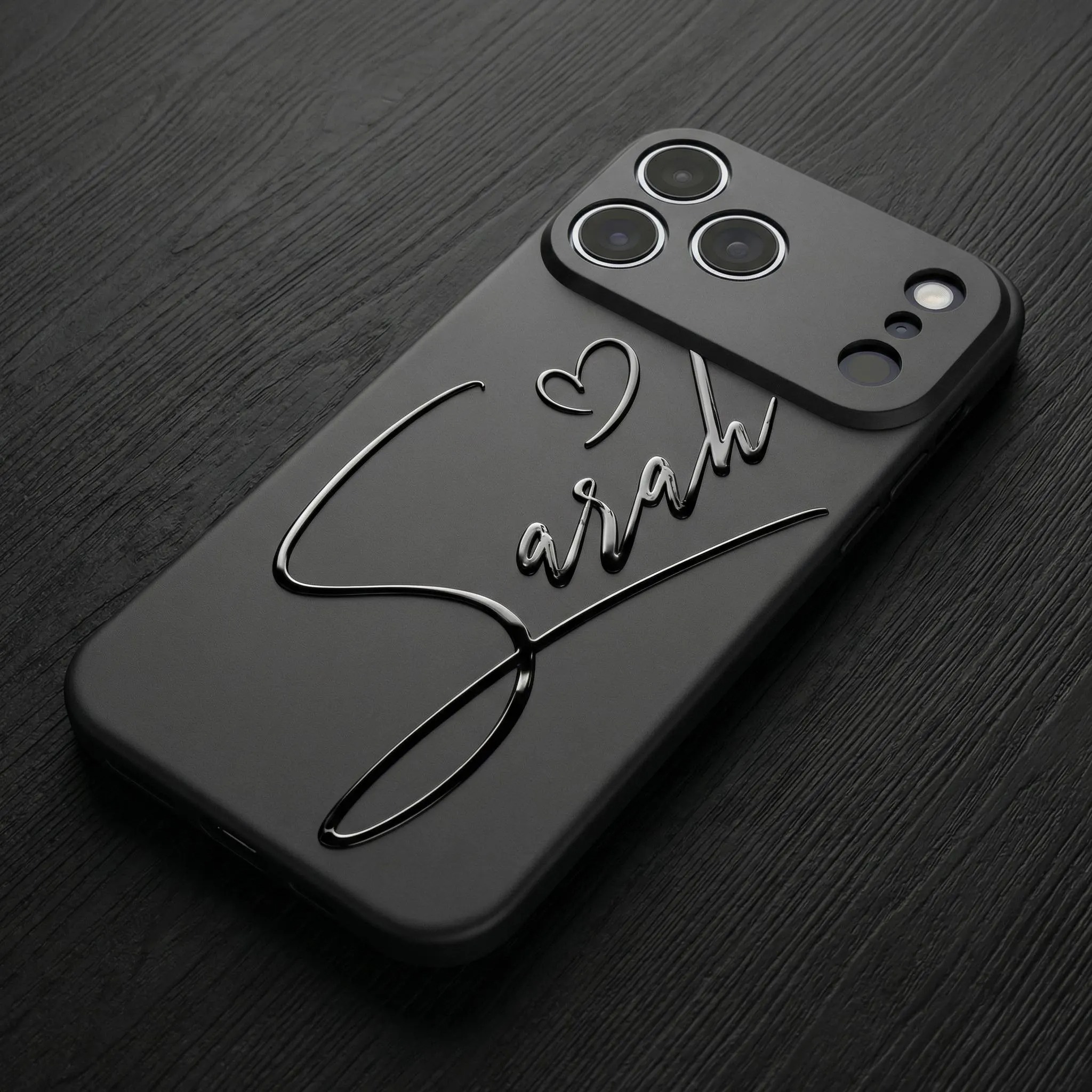 Personalized Silicone iPhone Case - Stylish & Protective with Custom Name Design