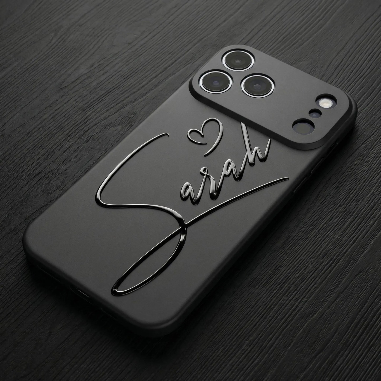 Personalized Silicone iPhone Case - Stylish & Protective with Custom Name Design