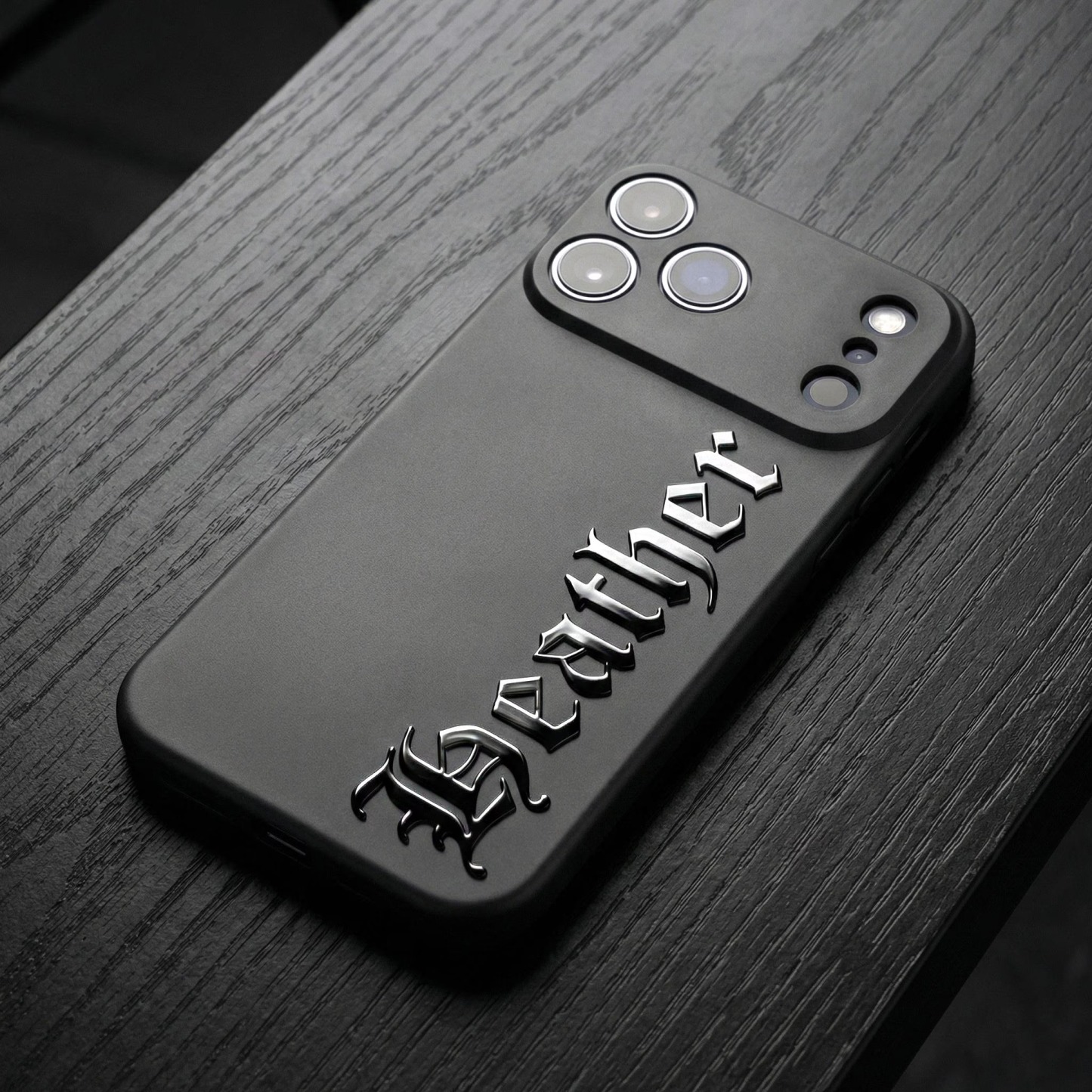 Personalized Full Name Design · Matte Black Finish · Sleek & Protective