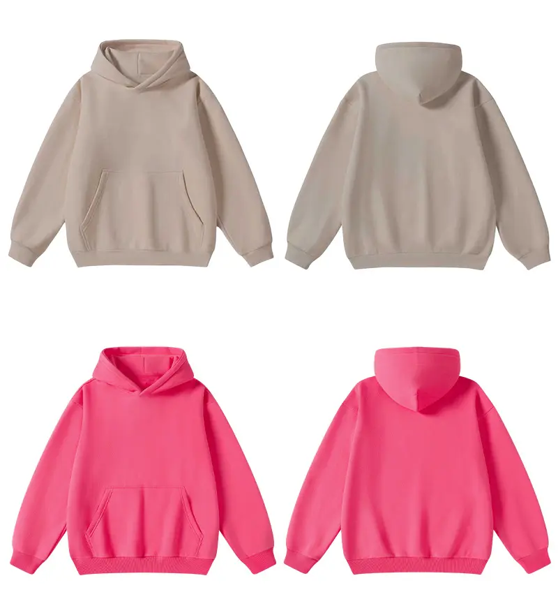 Unisex  Hoodie  Long Sleeve Pullover Regular Fit Soft Breathable Durable Everyday Machine Washable Casual Outdoor Urban Street Wear Black Beige