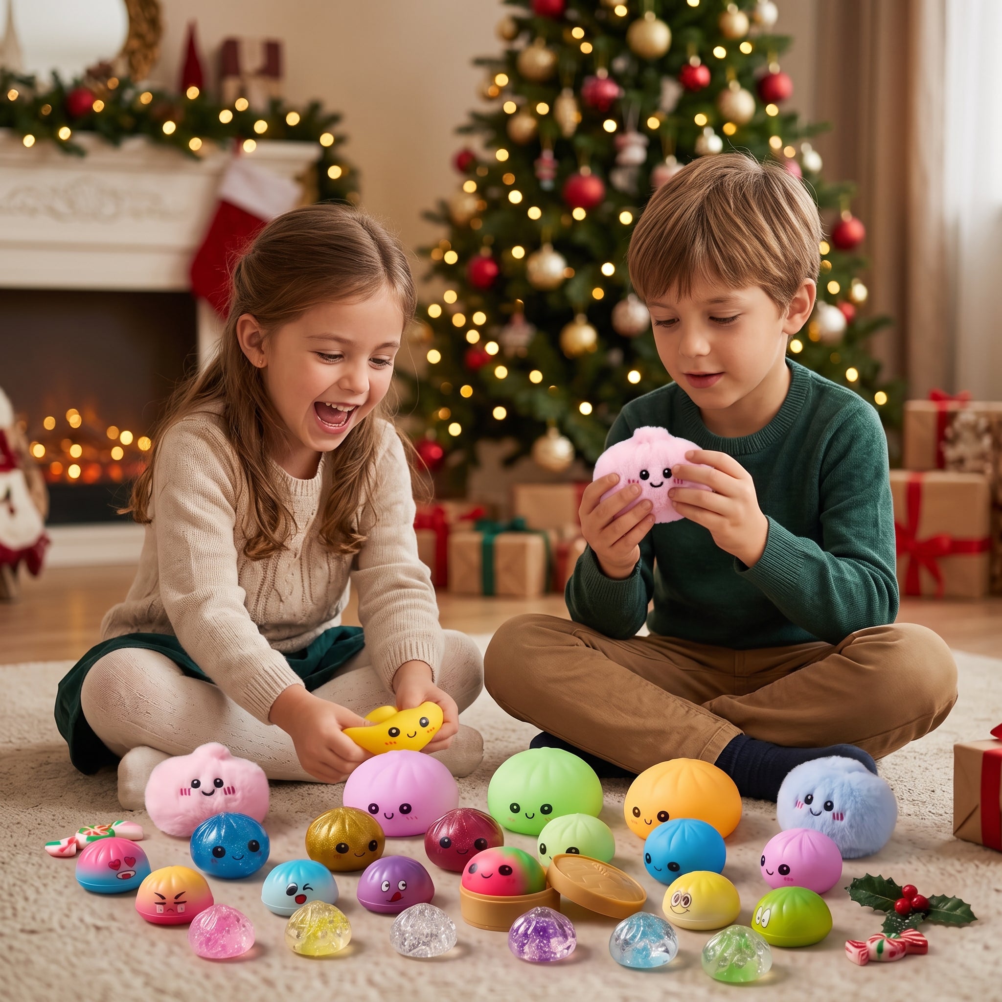 24 Pcs Mystery Dumpling Toys Advent Calendar
