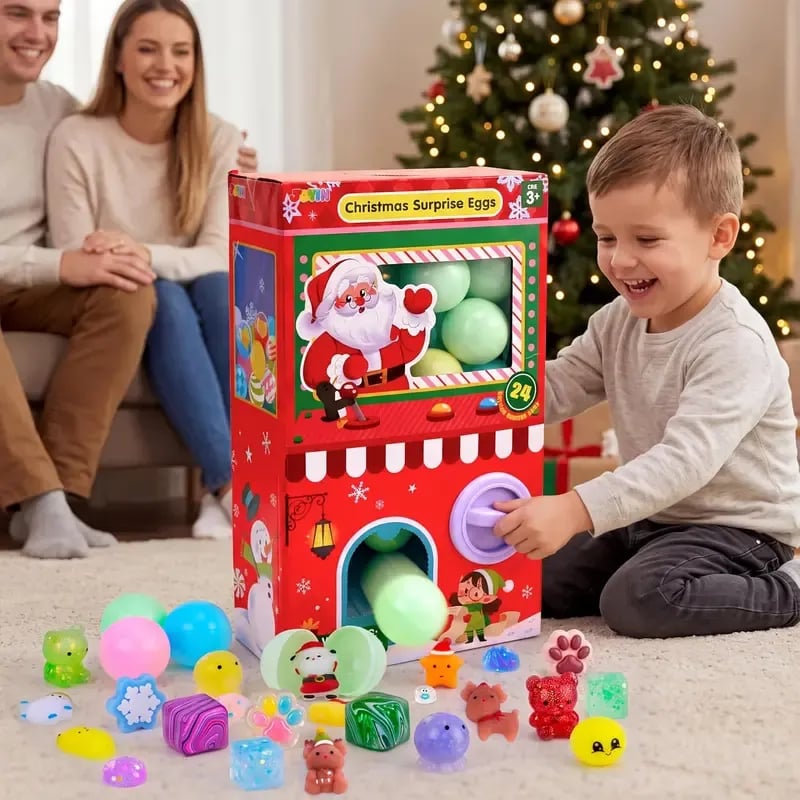 🎅 Advent Calendar 2026 Christmas Gachapon Squishy Toys 24 Pcs