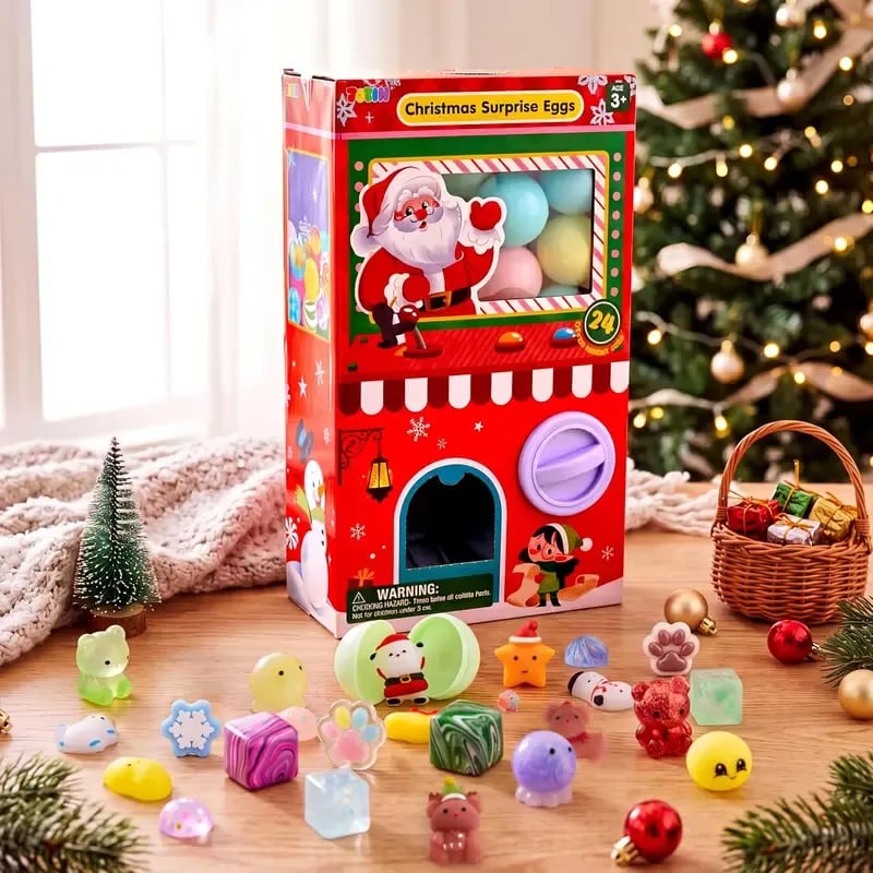 🎅 Advent Calendar 2026 Christmas Gachapon Squishy Toys 24 Pcs