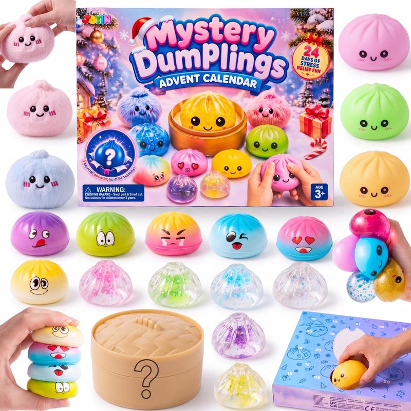 24 Pcs Mystery Dumpling Toys Advent Calendar