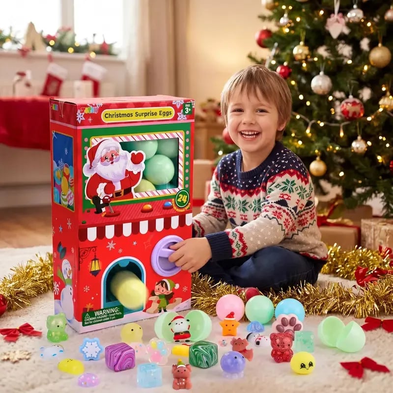🎅 Advent Calendar 2026 Christmas Gachapon Squishy Toys 24 Pcs