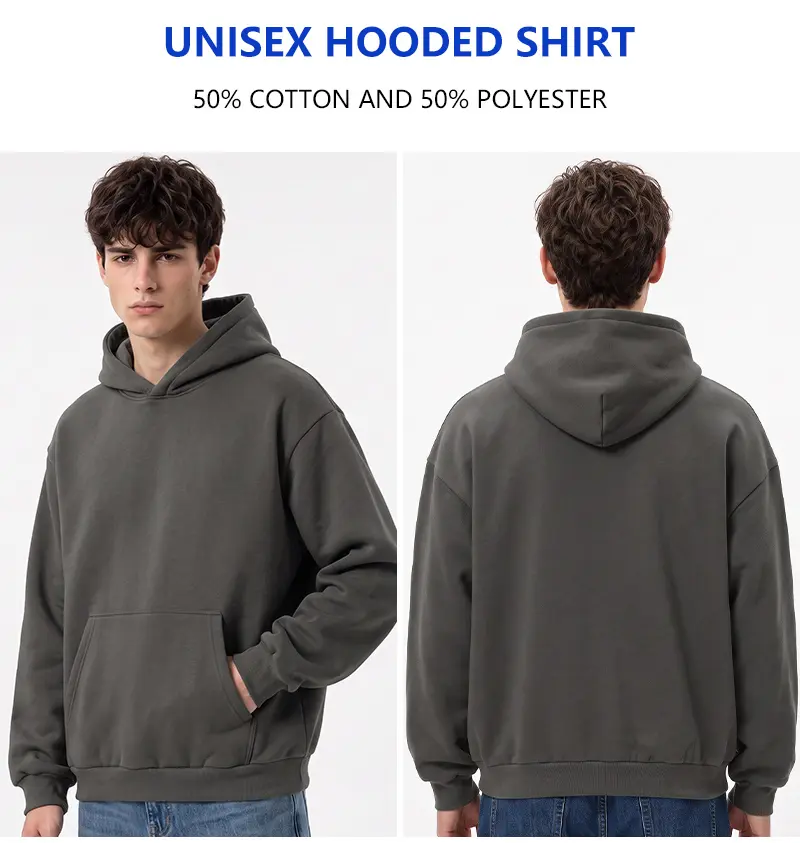 Unisex  Hoodie  Long Sleeve Pullover Regular Fit Soft Breathable Durable Everyday Machine Washable Casual Outdoor Urban Street Wear Black Beige