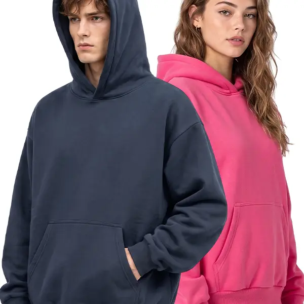 Cotton Blend Hoodie , Long Sleeve Pullover