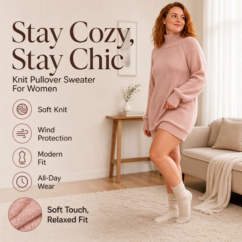 Women's Knit Sweater Dress