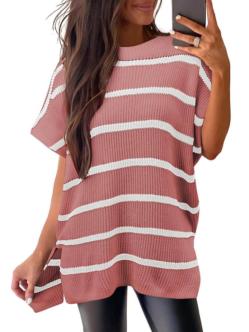 Women’s Solid Knit Puff Sleeve Sweater
