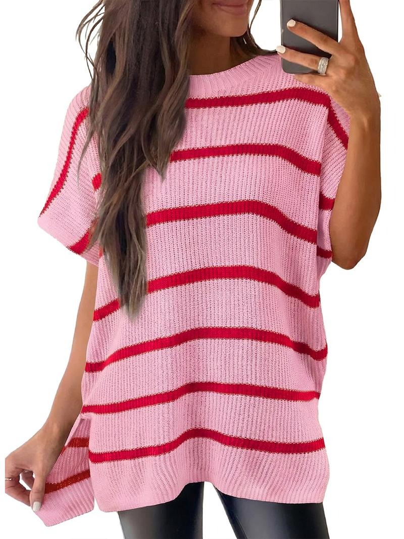 Women’s Solid Knit Puff Sleeve Sweater