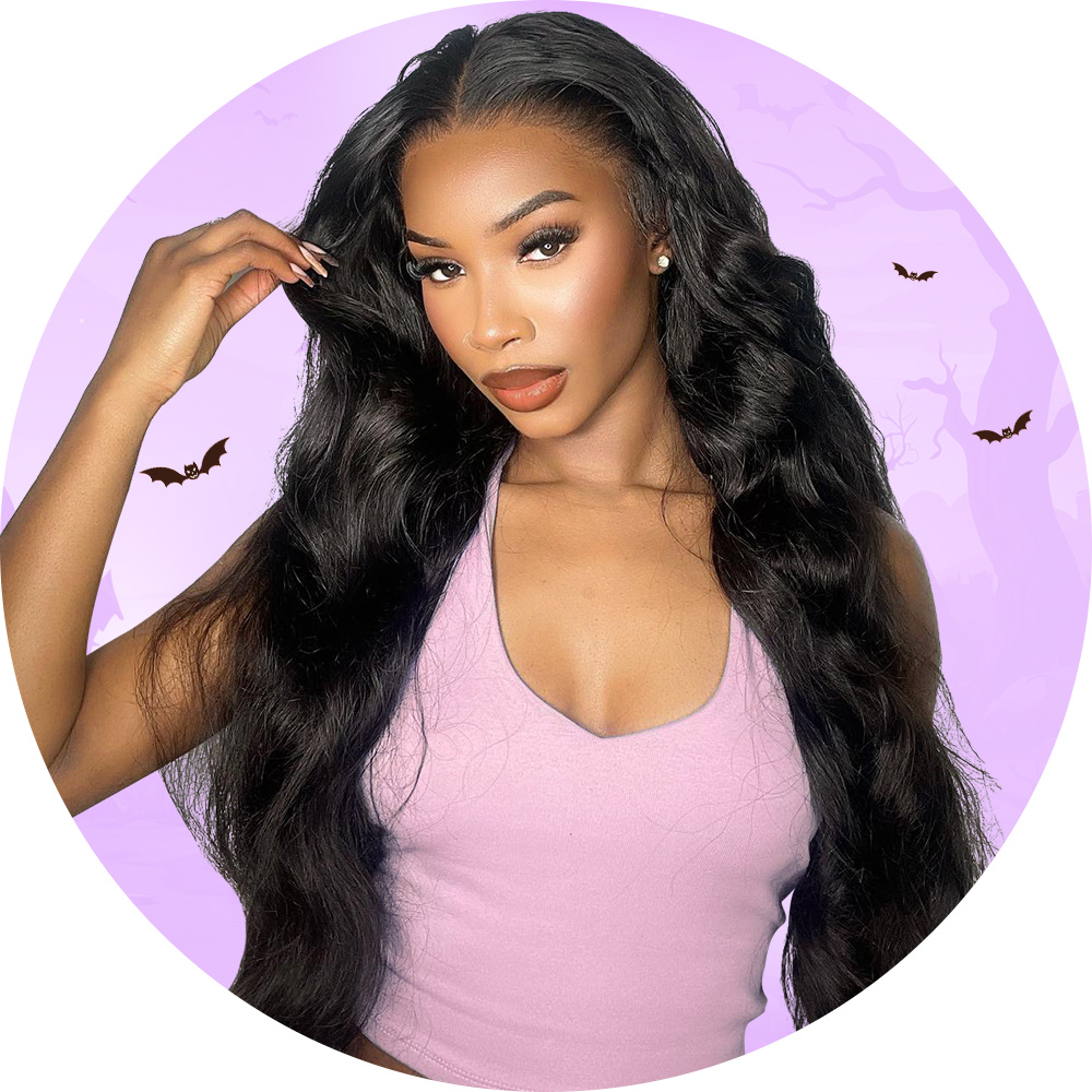 Human Hair Bundles with 2x6 Lace Closure