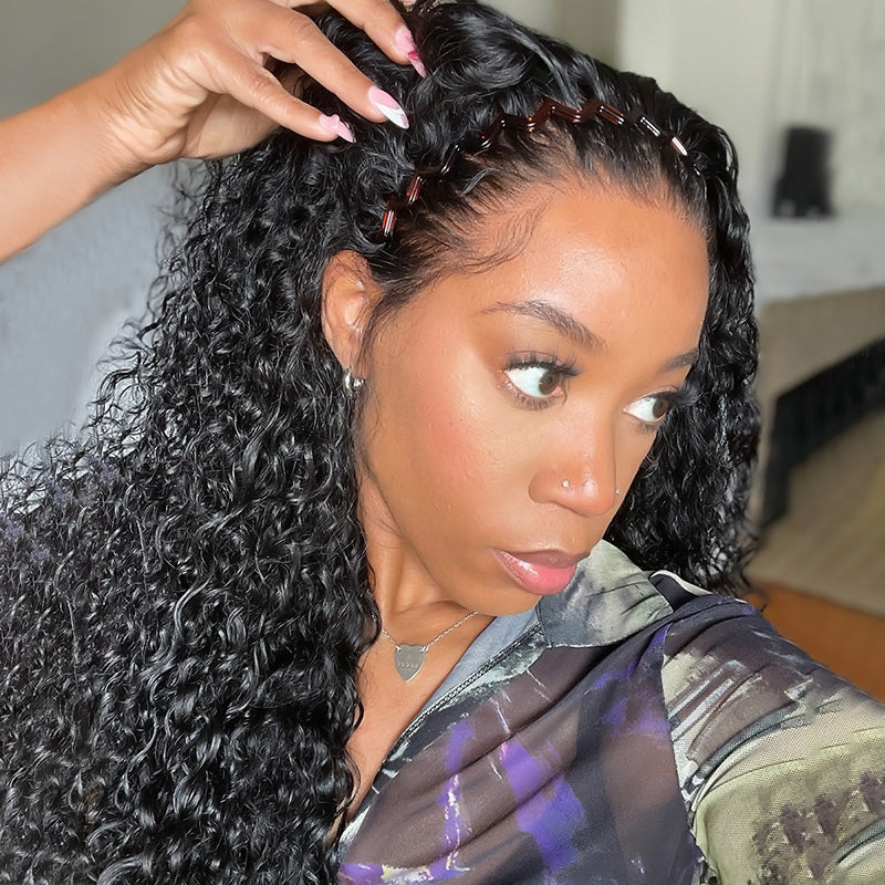 3 Bundles With 360 Lace Frontal Ishow 100% Remy Virgin Human Hair Weave Bundles Brazilian Curly Wave With Baby Hair - IshowVirginHair