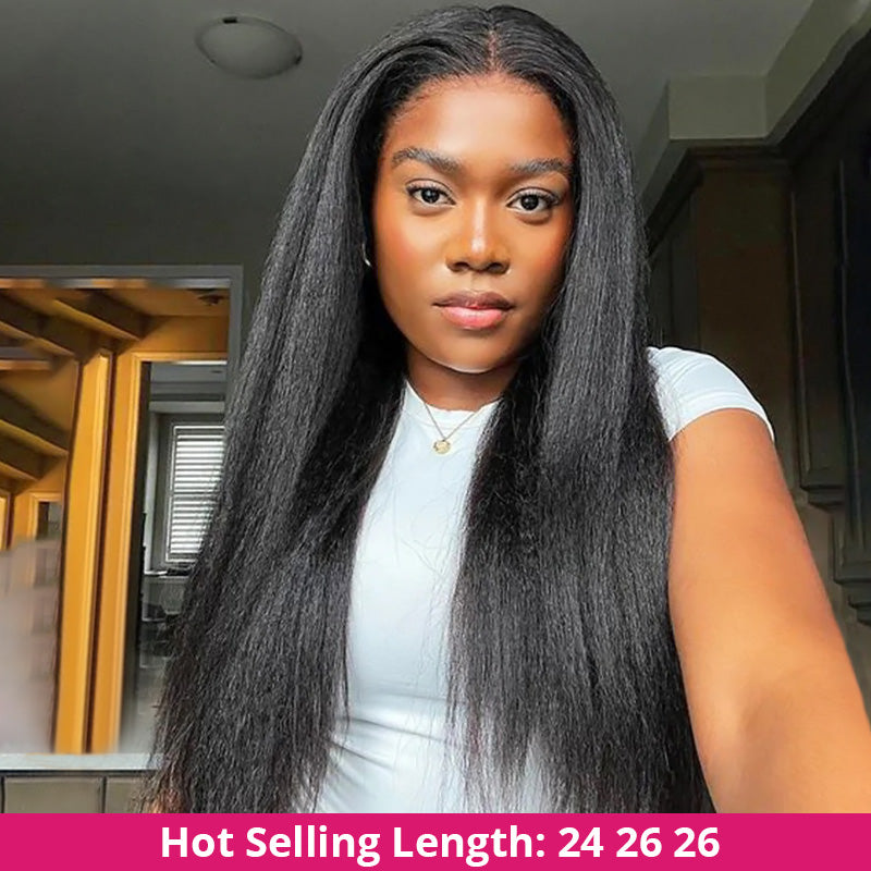 Human Hair Bundles of Weave Ishow Malaysian Yaki Straight Hair Extensions 3 Bundles Deal Remy Hair Weave Bundles - IshowVirginHair