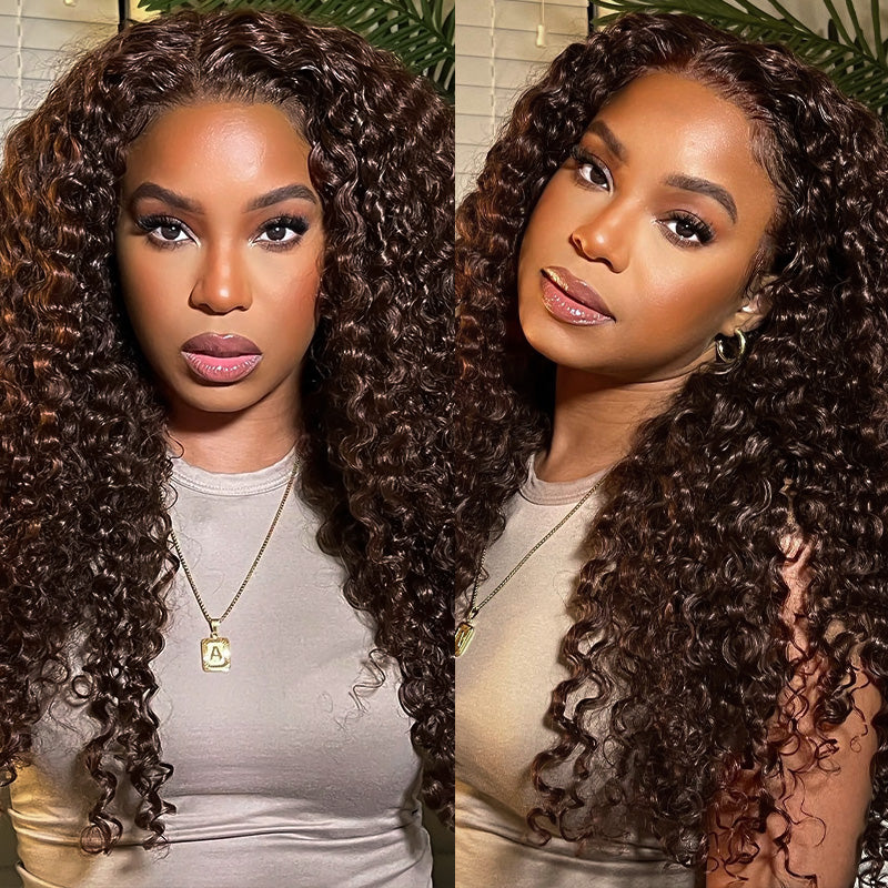 Burmese Curly Perfection! 3-Piece #4 Brown Bundles - Ultra-Premium Human Hair Weave