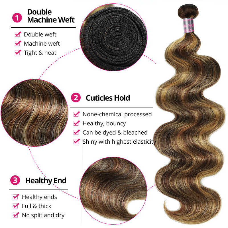100% Unprocessed Raw Hair - Cuticle-Aligned for Minimal Shedding 
