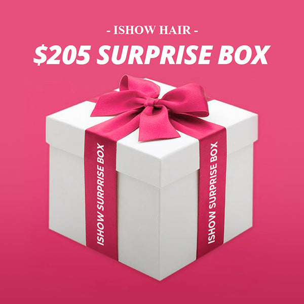 $205 Surprise Box from Ishow Beauty containing two lace wigs