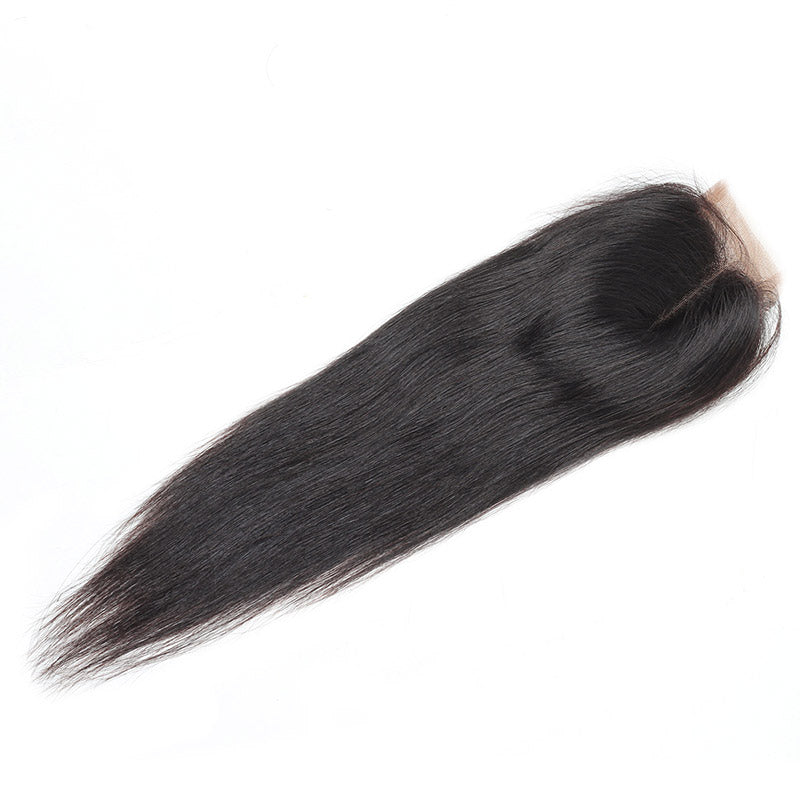 Straight Hair Weave Ishow Remy Virgin Human Hair 3 Bundles with 2*4 Lace Closure - IshowVirginHair