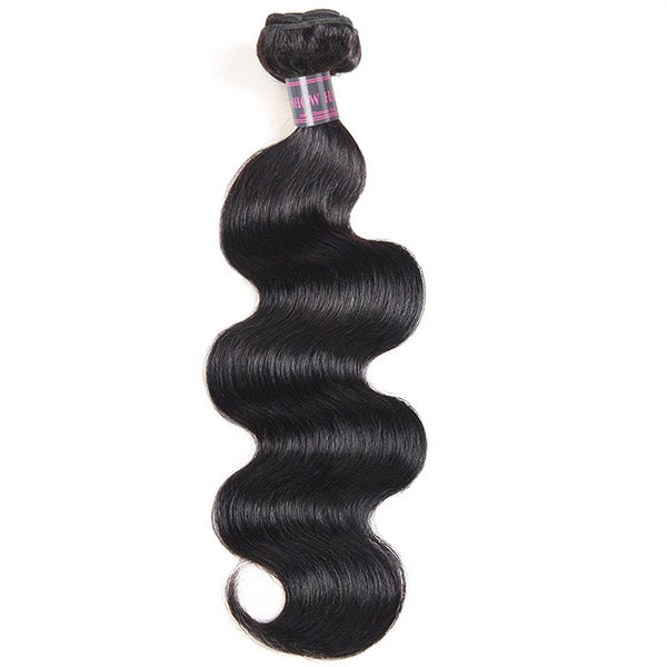 Natural Black Deep Wave Human Hair Bundle With Soft, Luxurious Waves