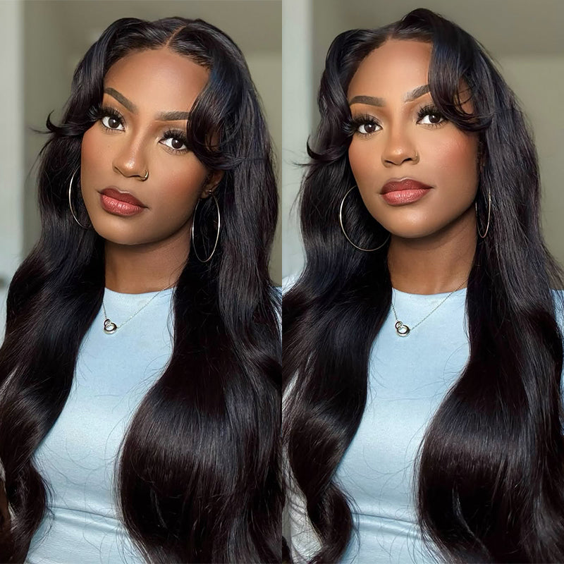 Effortless 5x5 Lace Front Wig with Natural Body Wave Texture - Ready to Wear in Seconds