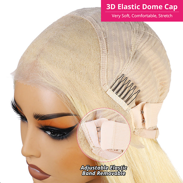 3D Elastic Dome Cap With Adjustable Straps, Designed for Comfortable Wig Fit